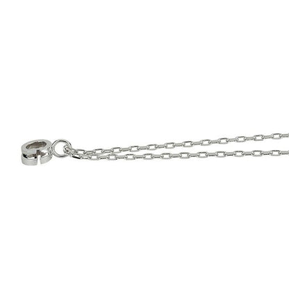 Gucci Necklace Interlocking G White Togo Old