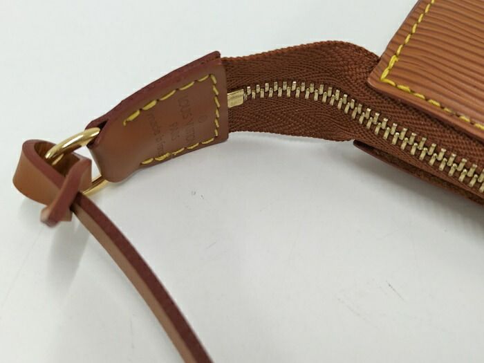 Louis Vuitton Pochette Accessoire Handbag Epi Leather Jibang Gold M52948