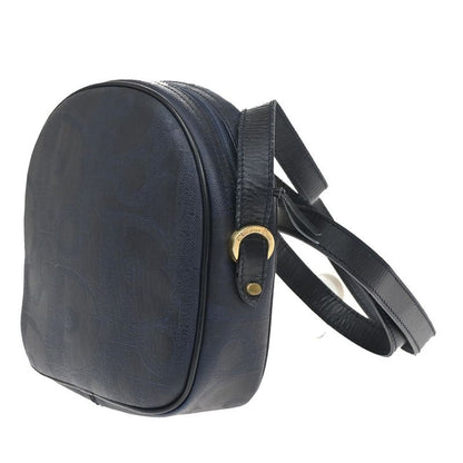 Christian DIOR Shoulder Bag Navy Leather 32ka674
