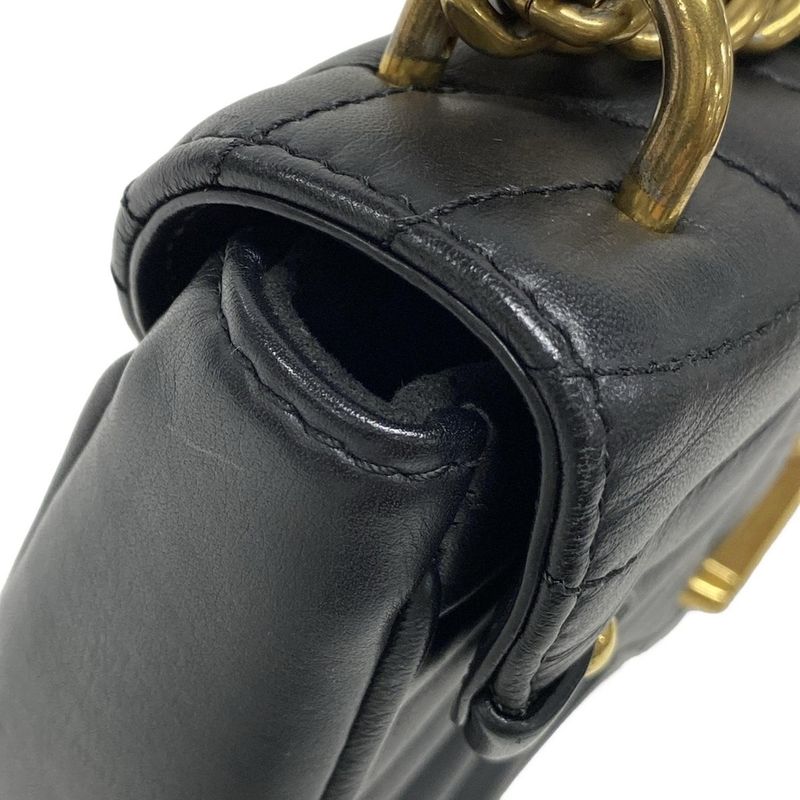 Louis Vuitton Shoulder Bag New Wave Chain Bag PM M51683 Noir Black Leather