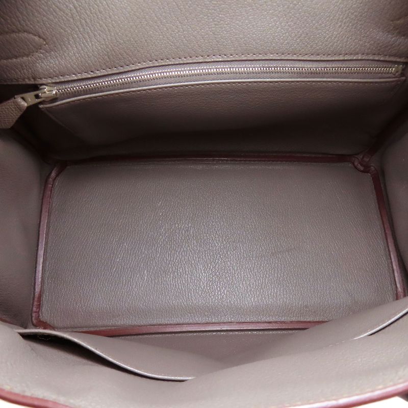 Hermes Birkin 30 Etan Silver Hardware Handbag Epson Women