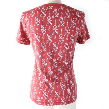 Hermes 22SS Cotton Allover Design Short-sleeved T-shirt Cut And Sewn Red 34