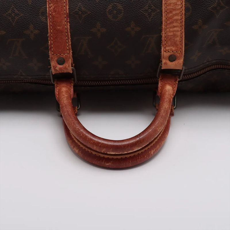 Louis Vuitton Monogram Keepall 50 M41426 Leather Boston Bag Business Travel