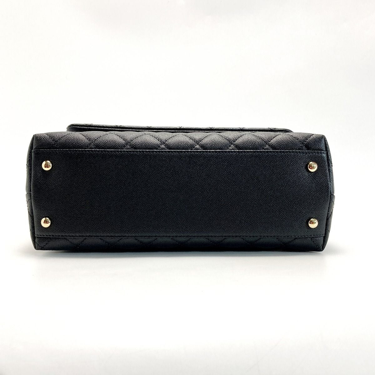 Chanel Matelasse Coco Handle 29 A92991 Black Handbag Caviar Skin Authenticity