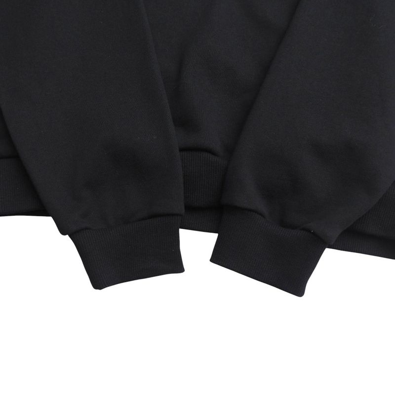 Celine Troubadour Loose Hoodie Size M Flocked Sweatshirt Black 20251020 Ra6195