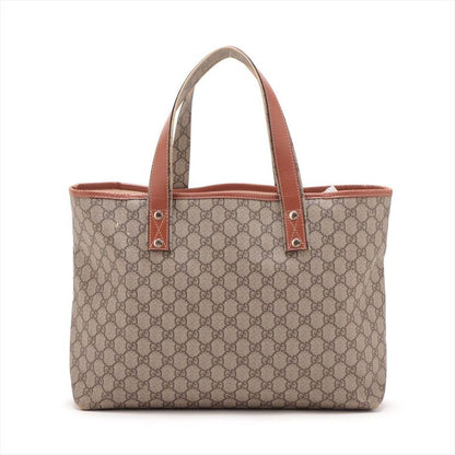 Gucci GG Supreme Tote Bag 211134 Unisex Brown Made In Italy