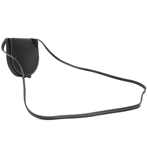 Loewe Shoulder Bag Small Heel Pouch Soft Calf Black Anagram Pouch C661t14x12