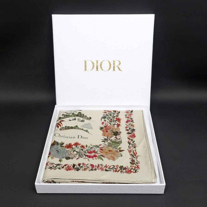 Dior Square Scarf Floral Pattern Beige 25jah090zkdo Women's Accessories
