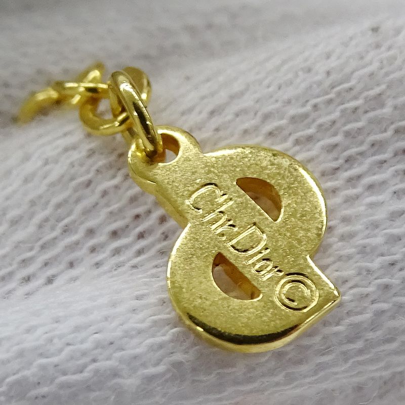 Dior Necklace Women's Brand Logo GP Gold Accessories