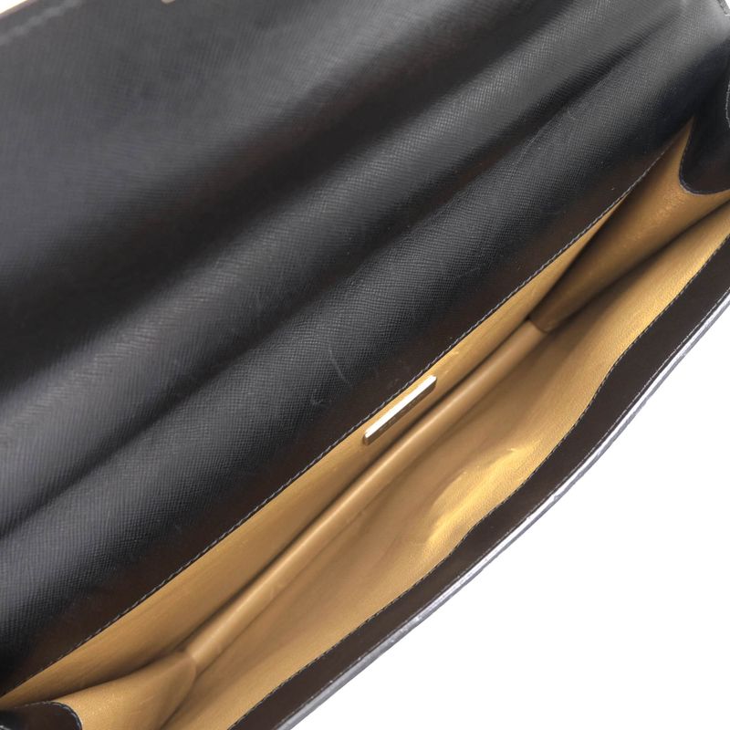 Prada Bag Briefcase Business Bag Business Men Leather Genuine Black Dulles Bag