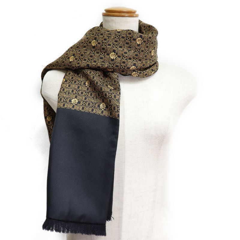 Hermes Silk And Angora Black Unisex Scarf