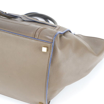 Celine Luggage Phantom Leather Tote Bag Shoulder Hand Brown Women's ERE Cw48-10