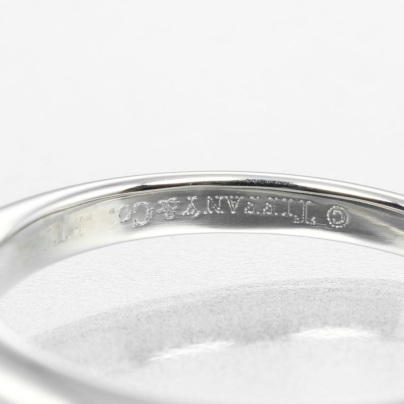 Tiffany & Co Solitaire 0.26ct Pt950platinum × Diamond #8 Ladies G Ring