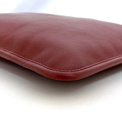 Loewe Shoulder Bag Red Anagram Excellent Condition Leather Preowned 261501