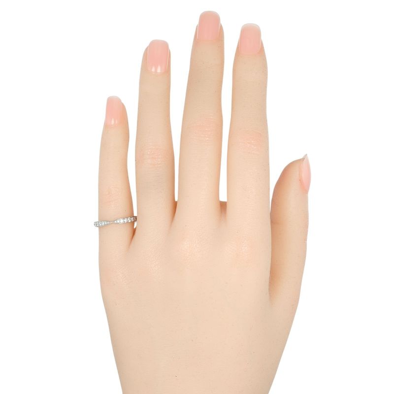 Tiffany & Co Harmony Pt950platinum And Diamonds #6.5 Ladies 2.44g Ring