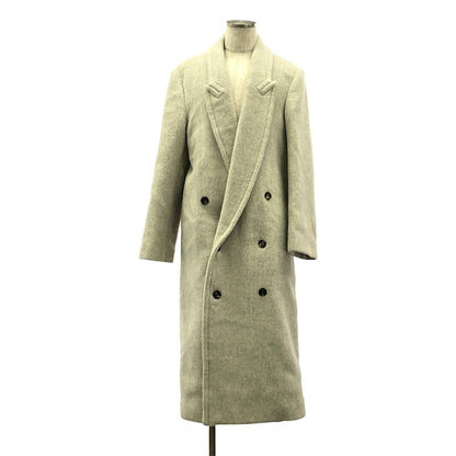Loewe - 2024aw - Llama Wool Double Breasted Coat - 44 - Gray - Mens