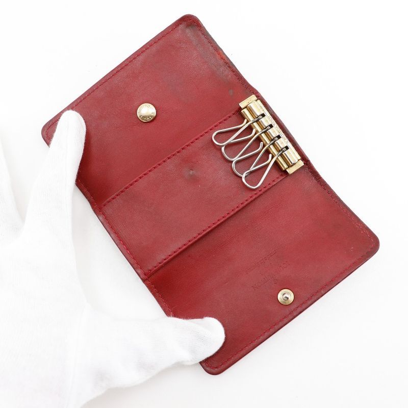 Louis Vuitton Multicles 4 M91976 Monogram Vernis Pomme D'amour Red Ts2112