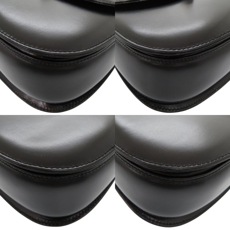 Gucci Bamboo 000 46 0188 Leather Black 2WAY Handbag Shoulder Bag 0257 Gucci