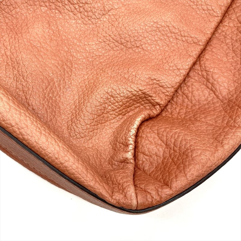 Gucci Shoulder Bag Leather 257090 Pink Silver Hardware D7608708 Bamboo Full