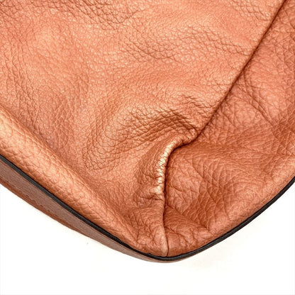 Gucci Shoulder Bag Leather 257090 Pink Silver Hardware D7608708 Bamboo Full