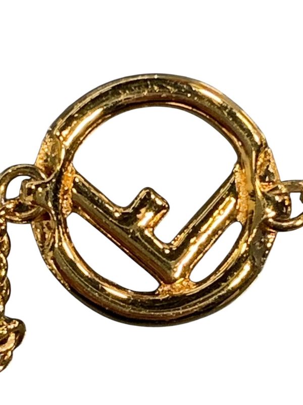 1613 Fendi Necklace -- Pearl Gld F Is Fendi Bijoux 1a3820 Never Used