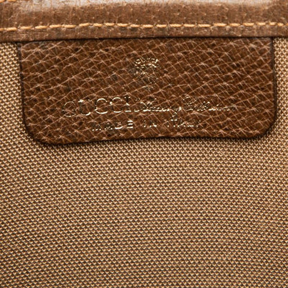 Gucci GG Supreme Sherry Line Tote Bag Shoulder Bag 001080494 Beige Brown PVC