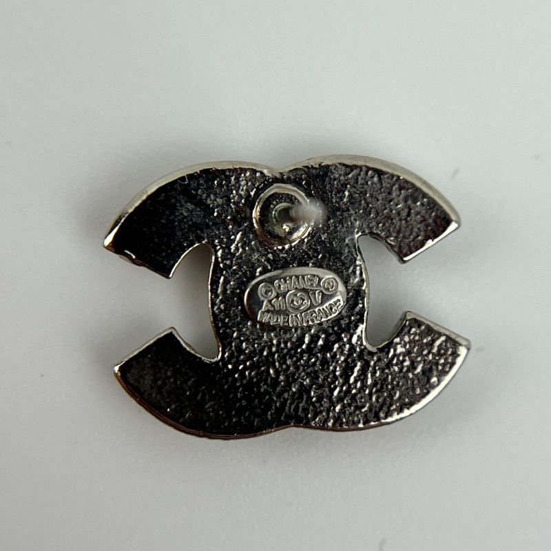 Chanel Coco Mark Accessories Earrings Silver A11V Vintage Ladies