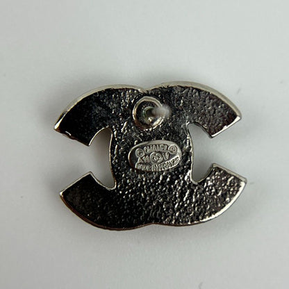 Chanel Coco Mark Accessories Earrings Silver A11V Vintage Ladies