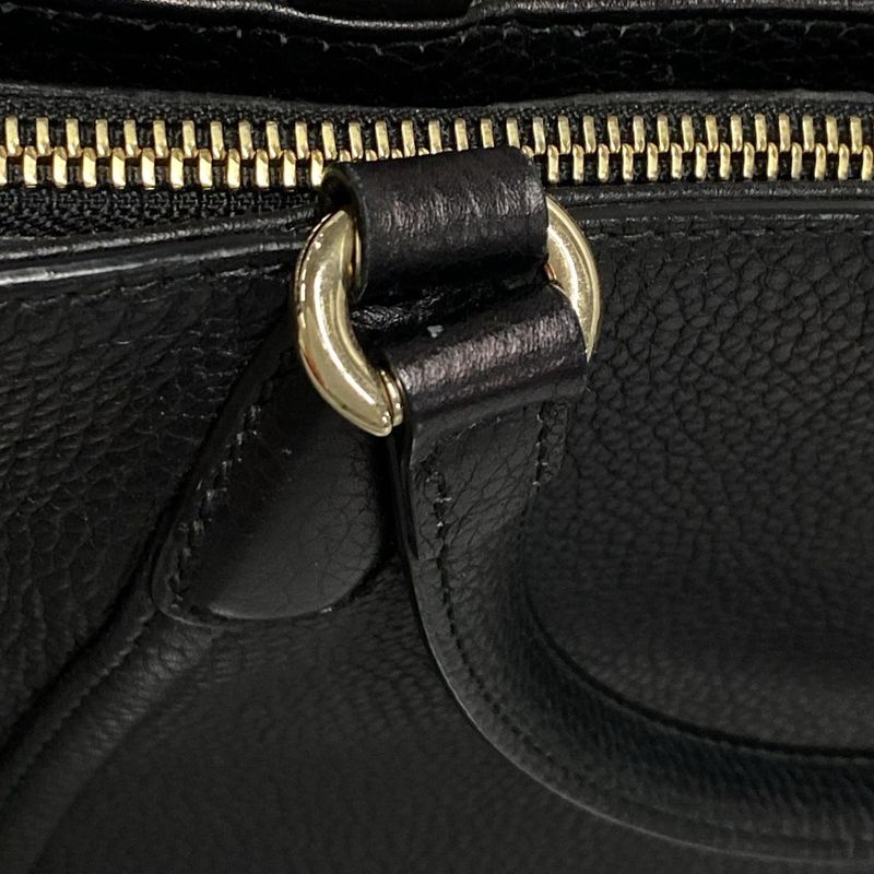 Gucci Handbag Soho 369176 Black Leather