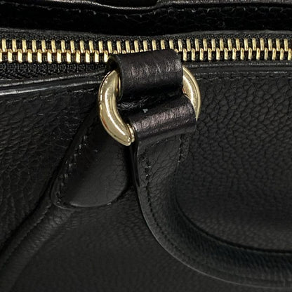 Gucci Handbag Soho 369176 Black Leather