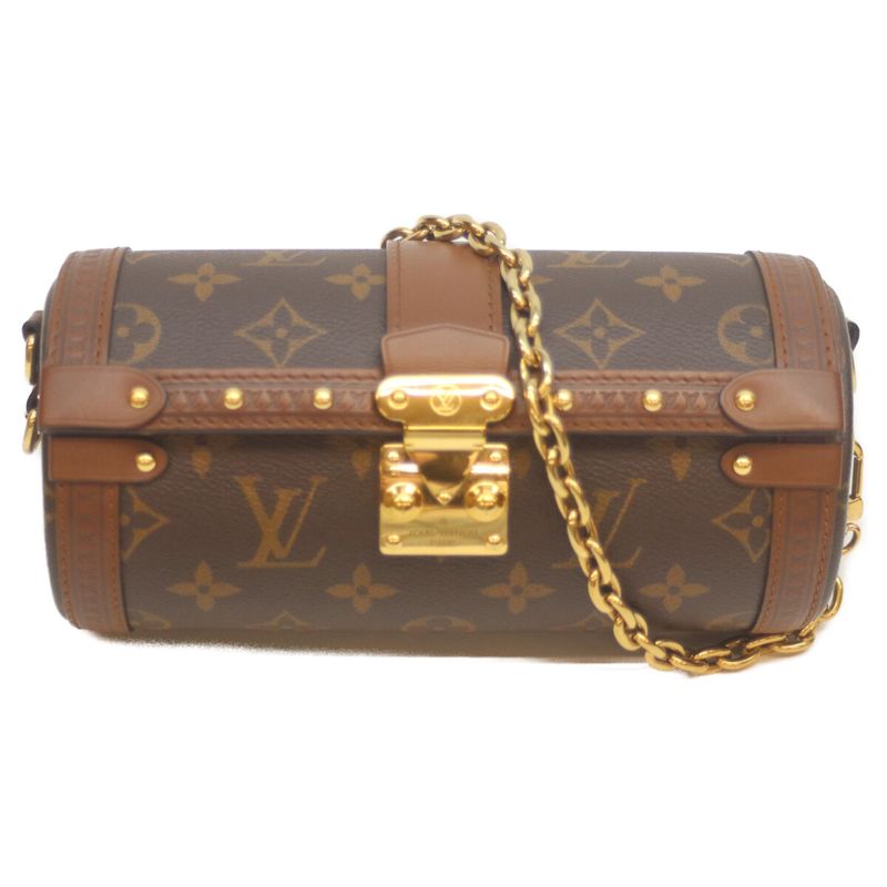 Louis Vuitton M57835 Monogram Papillon Trunk Shoulder Bag Chain Shoulder