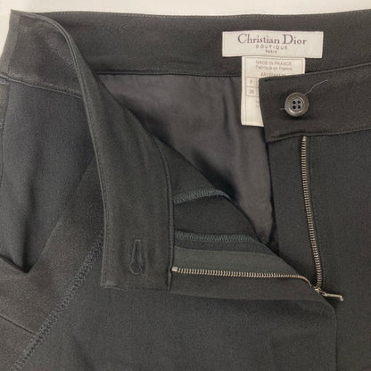 Christian DIOR 4a12044130 Black Acetate Pants 36