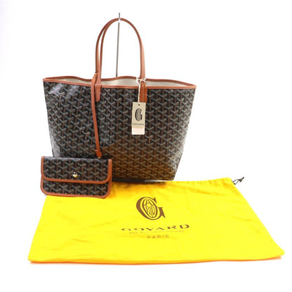 Goyard Saint Louis PM Goyard Din Canvas Leather Use Logo Tote Bag With Pouch