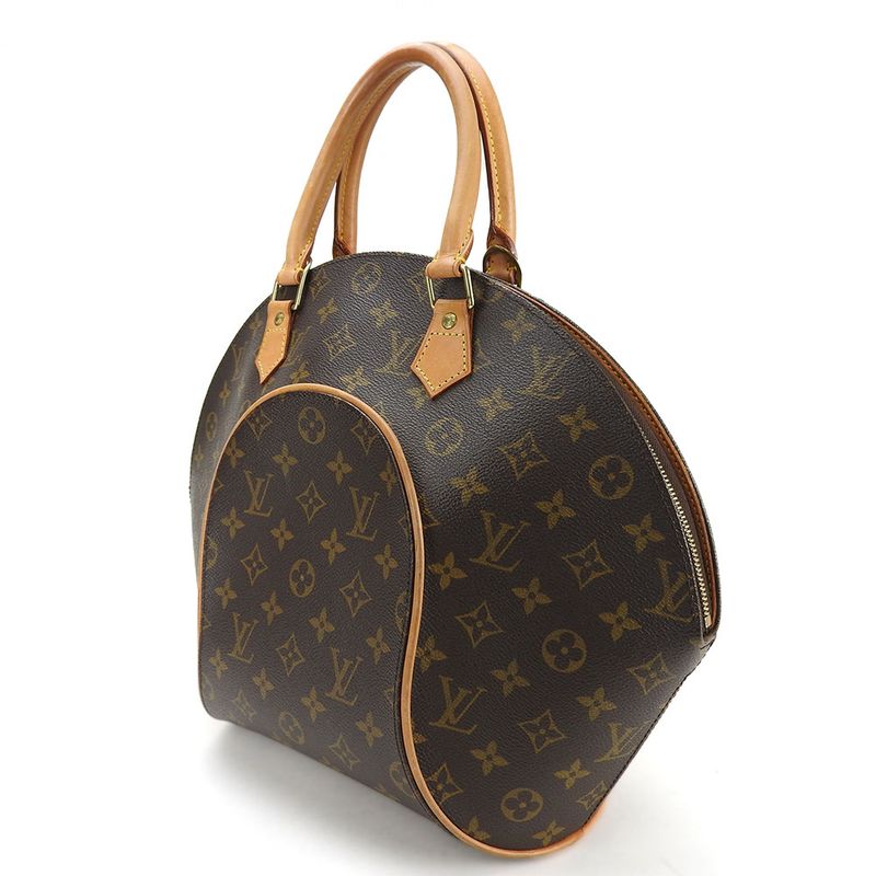 Louis Vuitton Handbag Ellipse MM M51126 Monogram Brown Gold Hardware Casual