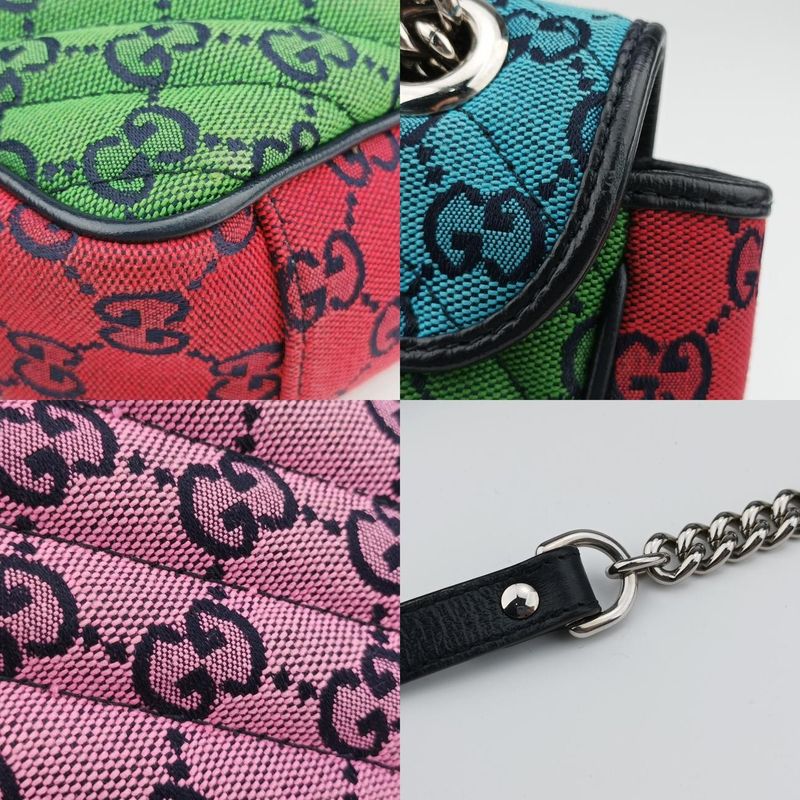 Guccigg Marmont Red X Blue X Pink Fabric 443497 G034759121