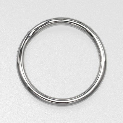 Tiffany & Co Curved Band 2mm (0.08in) Model Pt950platinum X 9P Diamonds #6.5