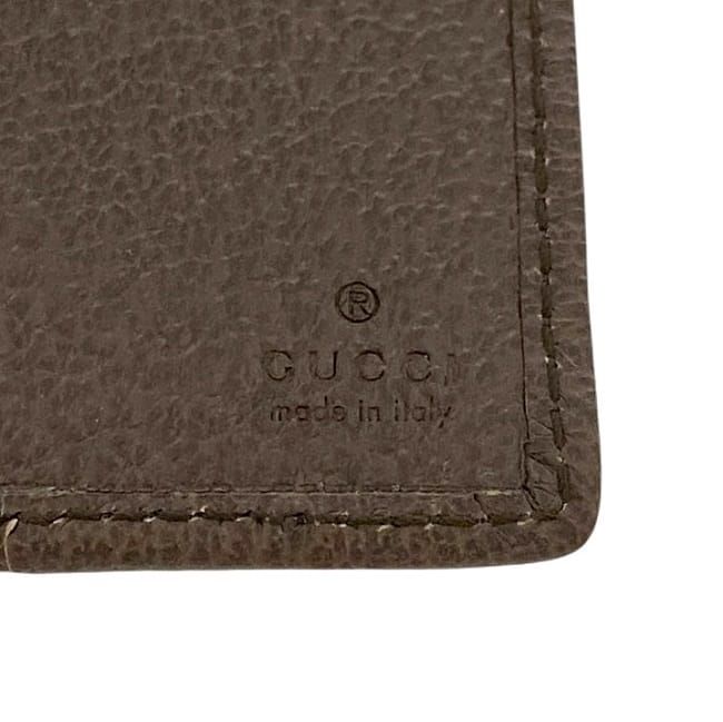 Gucci Bifold Wallet Beige Brown Jumbo GG 699308 Unused