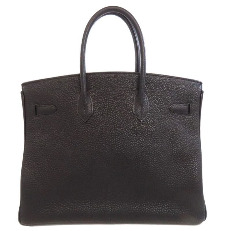 Hermes Birkin 35 Gold Hardware Handbag Fjord Women