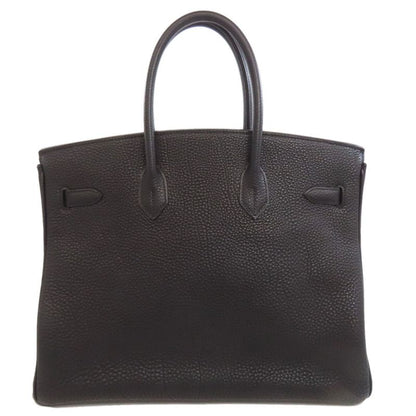 Hermes Birkin 35 Gold Hardware Handbag Fjord Women