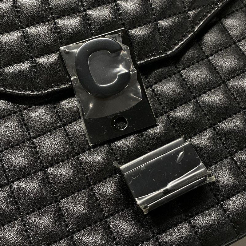 Celine Shoulder Bag C Medium 187253bfz38no Black Chain Shoulder/quilted