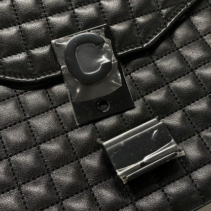 Celine Shoulder Bag C Medium 187253bfz38no Black Chain Shoulder/quilted