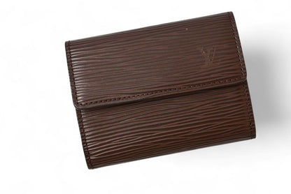 Louis Vuitton Coin Case Card Case Louis Vuitton Mini Wallet Ludlow Epi Mocha