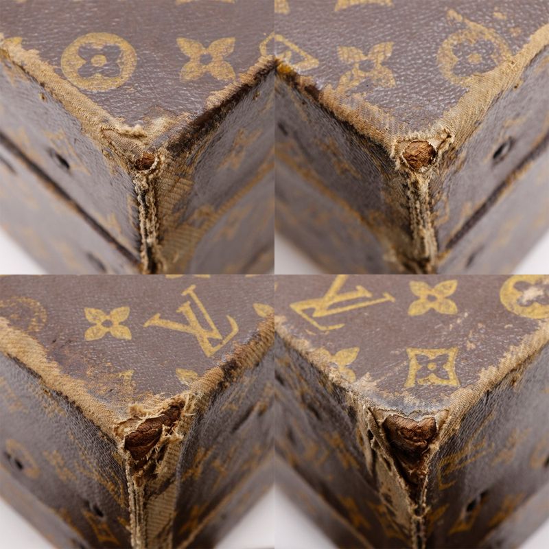 Louis Vuitton Antique Monogram Canvas Brown Unisex Trunk
