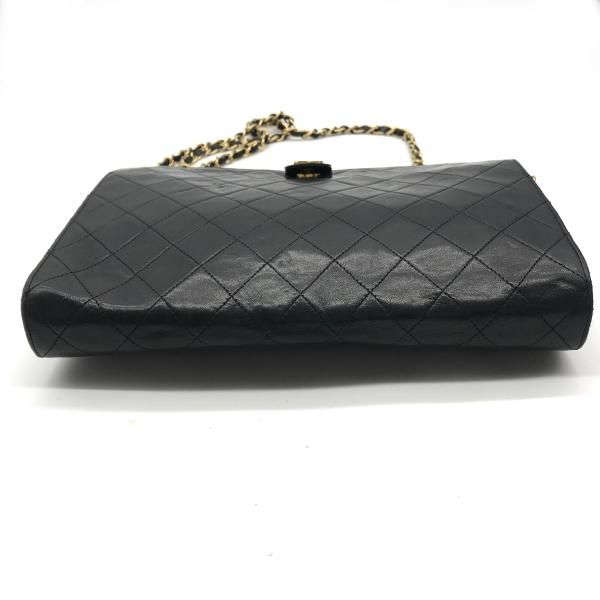 Chanel CC Logo Quilted Tassel Chain Tote Black