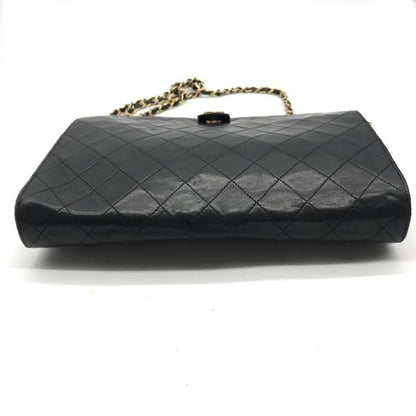 Chanel CC Logo Quilted Tassel Chain Tote Black