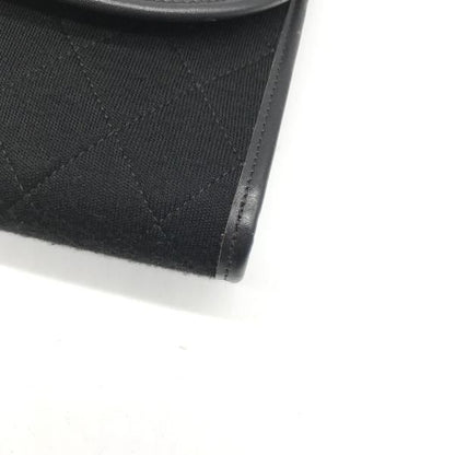 Chanel CC Logo Mini Quilted Pushlock Cotton Jersey Chain Shoulder Bag