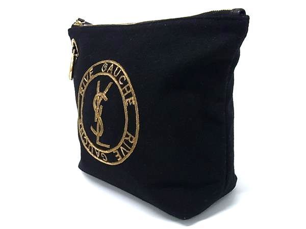 Yvessaint Laurent Yves Saint Laurent Rive Gauche Wool And Leather One Handle