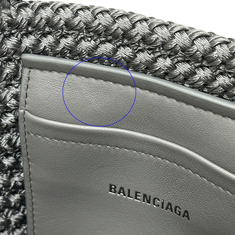 Balenciaga Bag Ladies Brand Handbag Shoulder Bag 2way Nylon Ibiza Small Gray