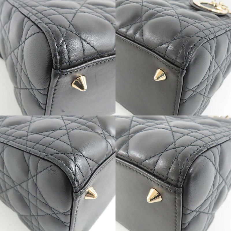 Christian Dior Lady Dior Medium Canaage 2WAY Hand Shoulder - M0565onge