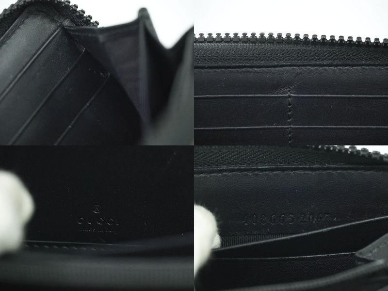 Authentic Gucci GG Blooms Round Zipper Long Wallet Brown Green 408665 Wallet